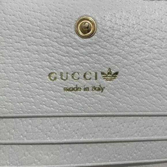 100% Authentic GUCCI Horsebit White Black Leather Other Style Wallet 1164-100724 - Picture 10 of 11